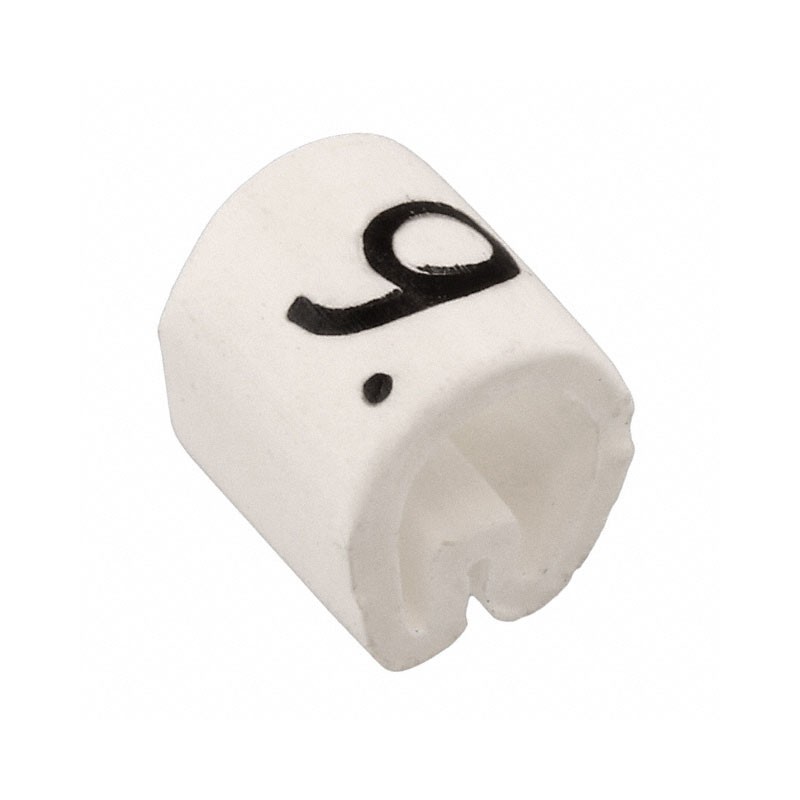 1 pcs : EC0389-000 - WIRE MARKER PUSH ON 4.5MM WHITE