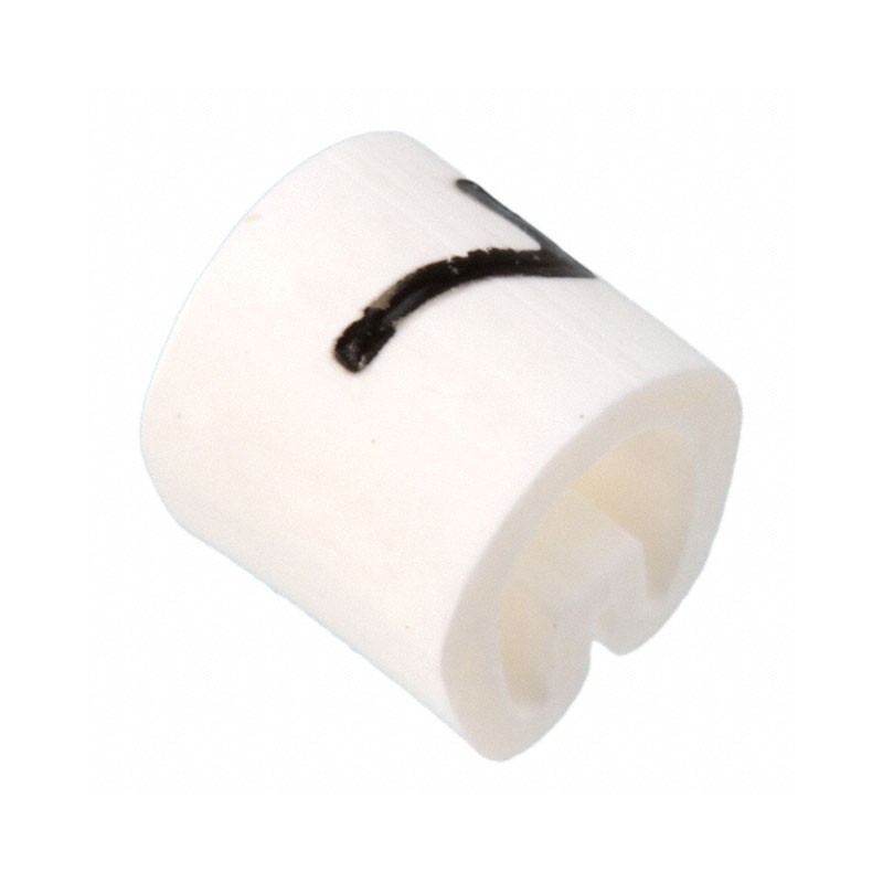 1 pcs : EC0589-000 - WIRE MARKER PUSH ON 4.5MM WHITE