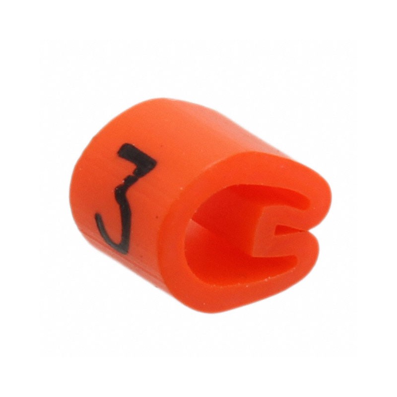 1 pcs : EC0787-000 - WIRE MARKER PUSH ON 4.5MM ORANGE