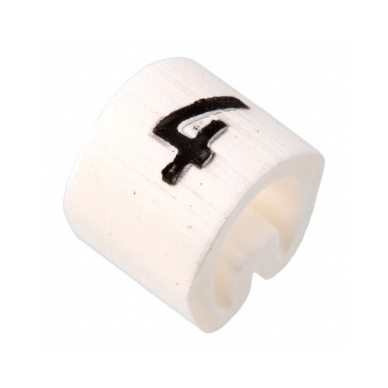 1 pcs : EC1041-000 - WIRE MARKER PUSH ON 4.5MM WHITE