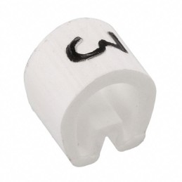 1 pcs : EC1128-000 - WIRE MARKER PUSH ON 4.5MM WHITE