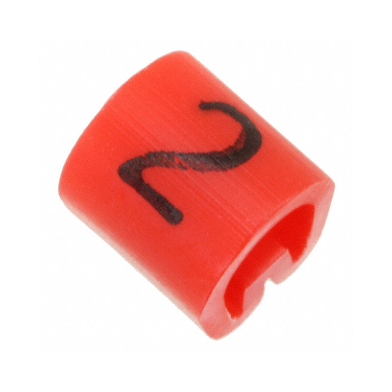 1 pcs : EC0573-000 - WIRE MARKER PUSH ON 4.5MM RED