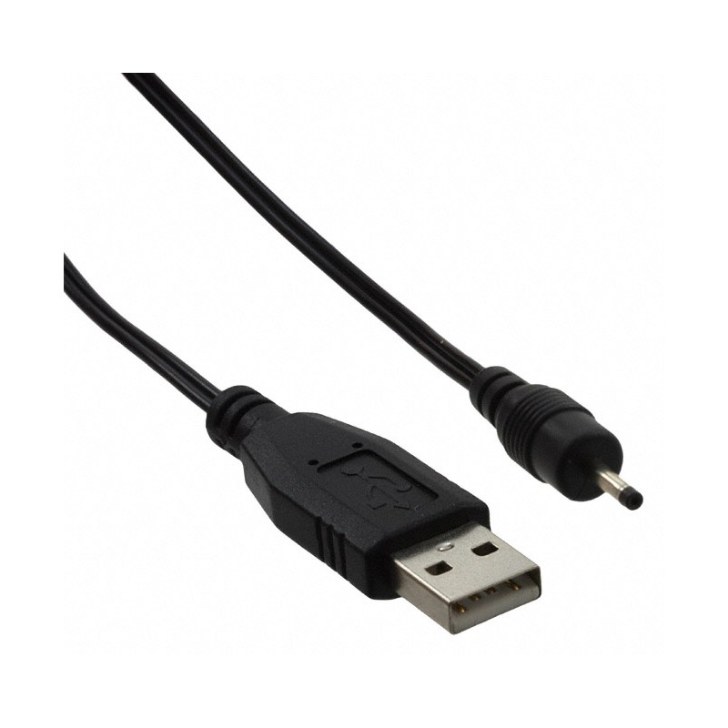 1 pcs : 10-00256 - Cable Assembly Barrel Plug - 0.7mm ID, 2.35mm OD to USB A Male Plug 6.00' (1.83m)