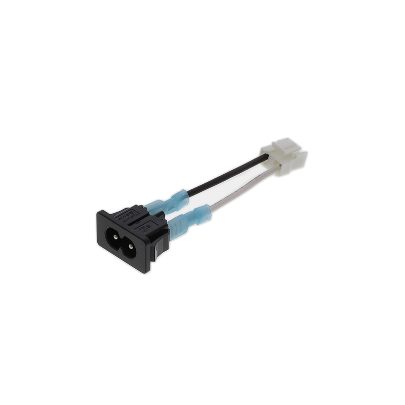 1 pcs : C810070M6VAR2(R) - Cable Assembly Rectangular 02 pos Socket to IEC 320-C8 0.20' (60.0mm)