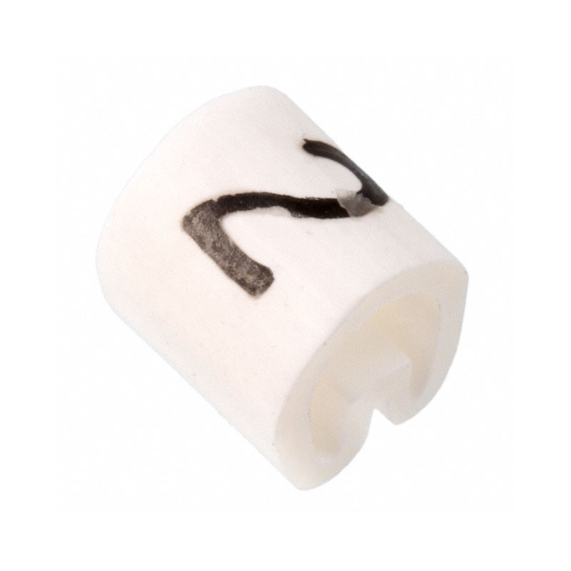 1 pcs : EC0584-000 - WIRE MARKER PUSH ON 4.5MM WHITE
