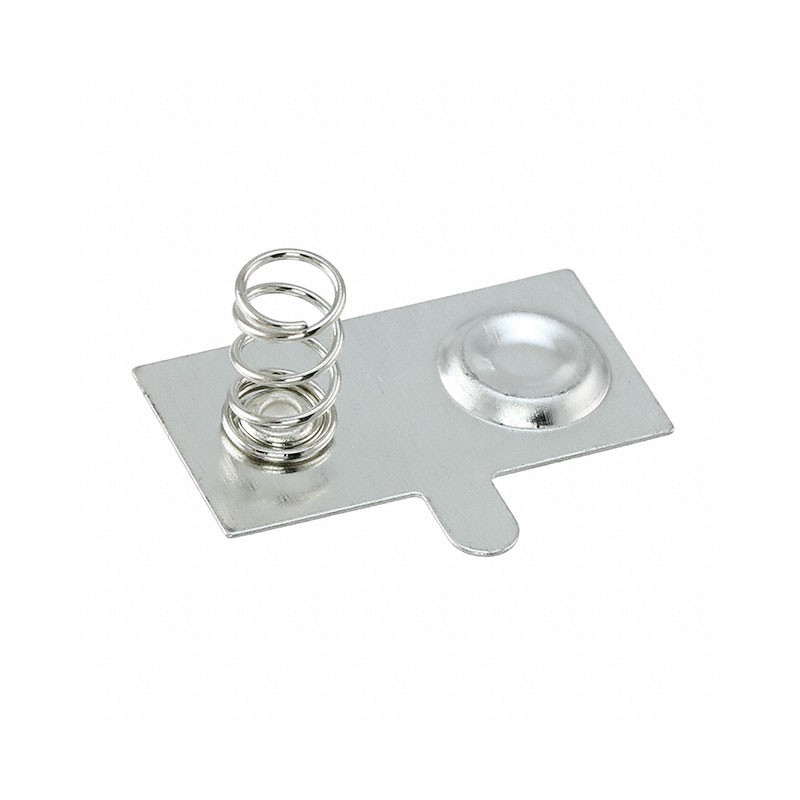 1 pcs : SN-T5-4 - Battery Contact Spring and Solid Button AA 2 Cell PC Pin