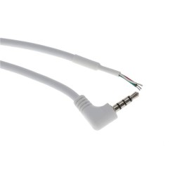 1 pcs : A-AV-02-45-28-183-S3 - Cable 4 Conductor Phone Plug, 3.5mm (1/8'), Right Angle To Cable (Round) 6.0' (1.83m)