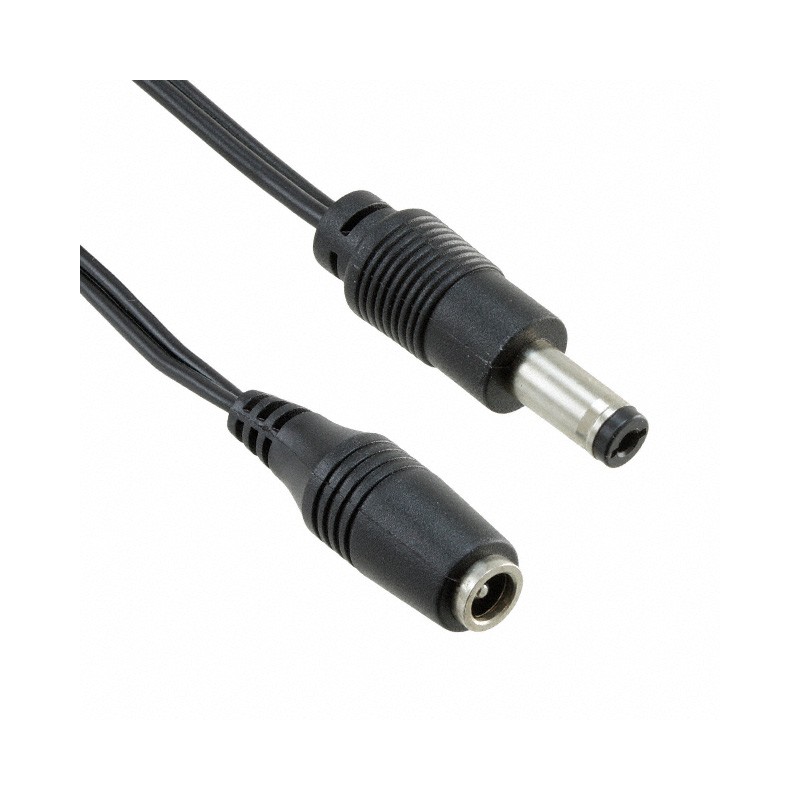 1 pcs : CA-2216 - Cable Assembly 2.1mm ID, 5.5mm OD Jack to Plug Flat 3.00' (915.00mm)