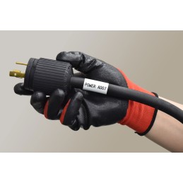 1 pcs - Brother Black on White Label Printer Tape, 8 m Length, 6 mm Width