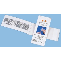 1 Pack of 5 - SES Sterling Adhesive Cable Marker Book, White, Pre-printed '9', 8 - 16mm Cable