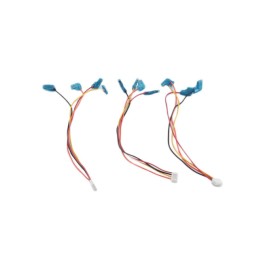 1 pcs : BRB-0002 - Cable Assembly Rectangular 04 pos Socket to Quick Connect 0.187' (4.7mm) and Quick Connect 0.250' (6.3mm) 0.8