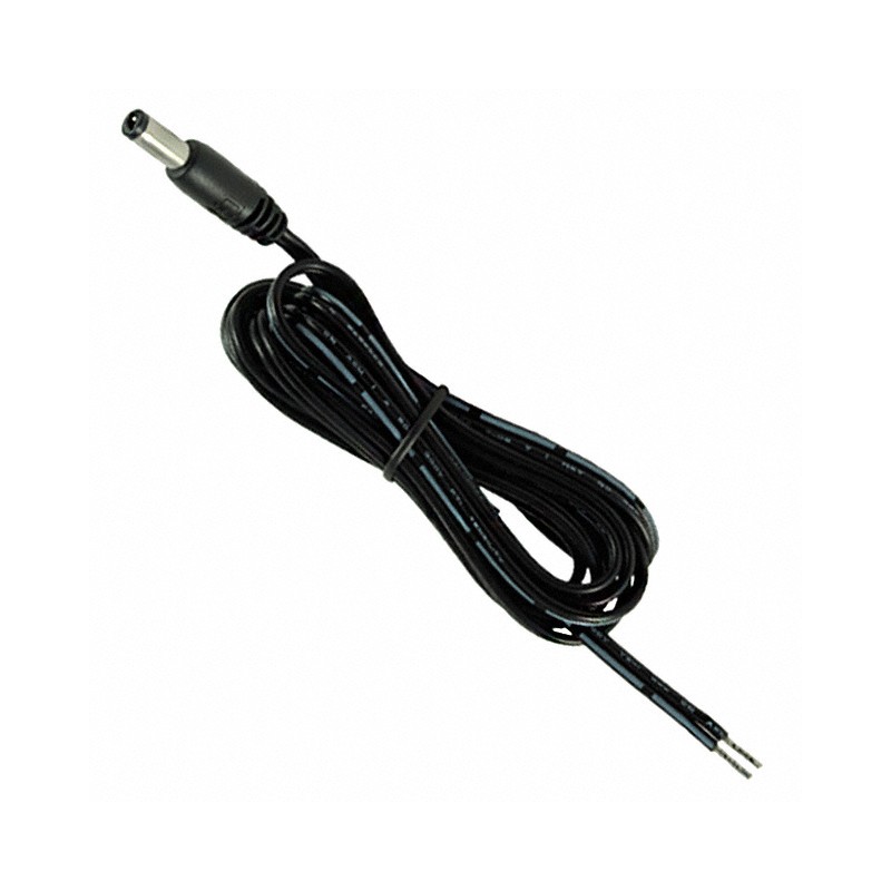 1 pcs : 10-01063 - Cable Assembly 2.1mm ID, 5.5mm OD Plug to Wire Leads Flat 6.0' (1.83m)