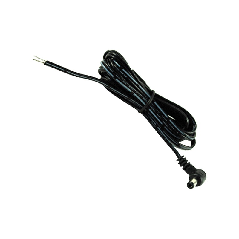1 pcs : 10-01065 - Cable Assembly 2.1mm ID, 5.5mm OD Plug, Right Angle to Wire Leads Flat 6.0' (1.83m)