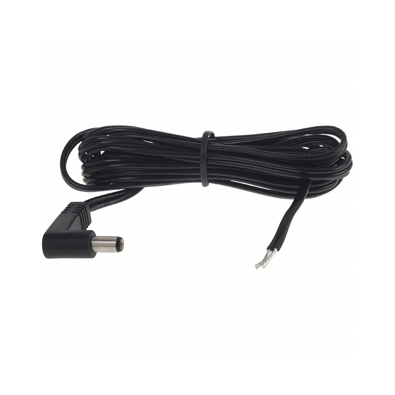 1 pcs : CA-2191 - Cable Assembly 2.1mm ID, 5.5mm OD Plug, Right Angle to Wire Leads Flat 6.0' (1.83m)