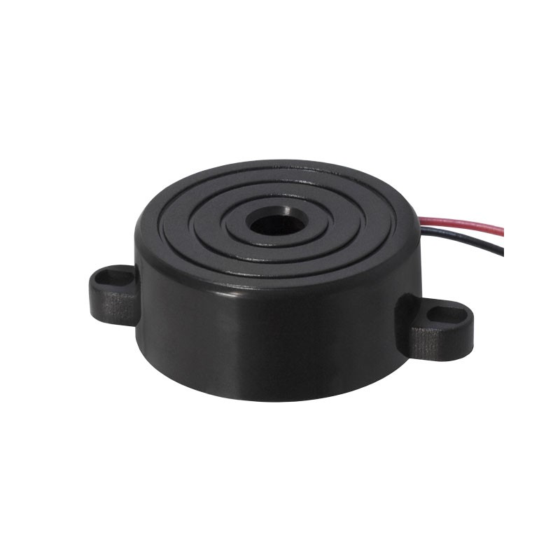 1 pcs : CPI-3213-90PM - Buzzers Indicator, Internally Driven Piezo 12 V 10mA 3.5kHz 90dB @ 12V, 30cm Panel Mount, Flange Wire Le