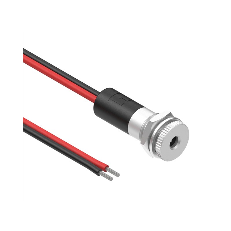 1 pcs : 10-02875 - Cable Assembly 1.1mm ID, 3.5mm OD Jack to Wire Leads Flat 1.00' (305.00mm)