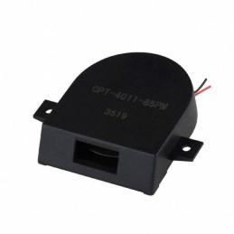 1 pcs : CPT-4011-85PM - Buzzers Transducer, Externally Driven Piezo 12 V 30mA 3.25kHz 85dB @ 50V, 300cm Panel Mount, Flange Wire