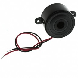1 pcs : CPE-200 - Buzzers Indicator, Internally Driven Piezo 12 V 14mA 3.1kHz 73dB @ 12V, 30cm Panel Mount, Flange Wire Leads