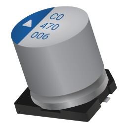 20 pcs - KYOCERA AVX 220μF Hybrid Aluminium Electrolytic Capacitor 25V dc, Surface Mount - AHC0811221M025R