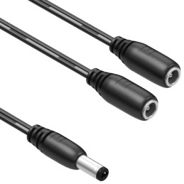 1 pcs : 10-02740 - Cable Assembly 2.1mm ID, 5.5mm OD Jack (2) to Plug Flat 1.48' (450.00mm)