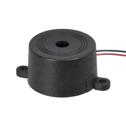 1 pcs : CPI-3119-90PM - Buzzers Indicator, Internally Driven Piezo 12 V 15mA 3.1kHz 90dB @ 12V, 30cm Panel Mount, Flange Wire Le