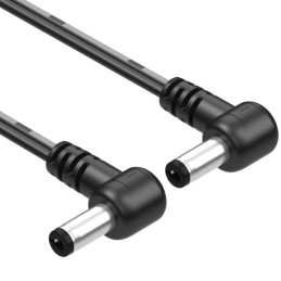 1 pcs : 10-02575 - Cable Assembly 2.1mm ID, 5.5mm OD Plug, Right Angle to Plug, Right Angle Flat 6.0' (1.83m)