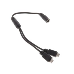 1 pcs : CMB11850M25MICB2(R) - Cable Assembly Barrel Jack - 2.1mm ID, 5.5mm OD to USB Micro B Male Plug (2) 0.82' (250.0mm)