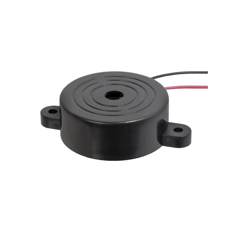 1 pcs : CPI-4116-96PM - Buzzers Indicator, Internally Driven Piezo 12 V 10mA 2.8kHz 96dB @ 12V, 30cm Panel Mount, Flange Wire Le