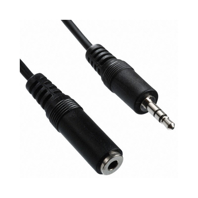 1 pcs : AK203-2.5 - Cable Stereo (3 Conductor, TRS) Phone Jack, 3.5mm (1/8') To Phone Plug, 3.5mm (1/8') 8.2' (2.50m)