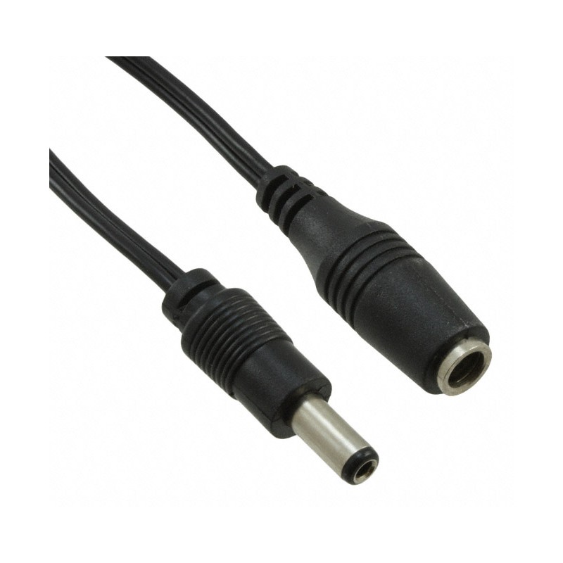 1 pcs : CA-2210 - Cable Assembly 2.1mm ID, 5.5mm OD Jack to Plug Flat 6.0' (1.83m)