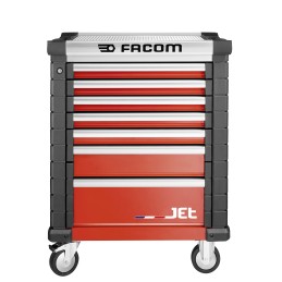 1 pcs - Facom 7 drawer Wheeled Tool Chest, 1005mm x 575mm x 814mm