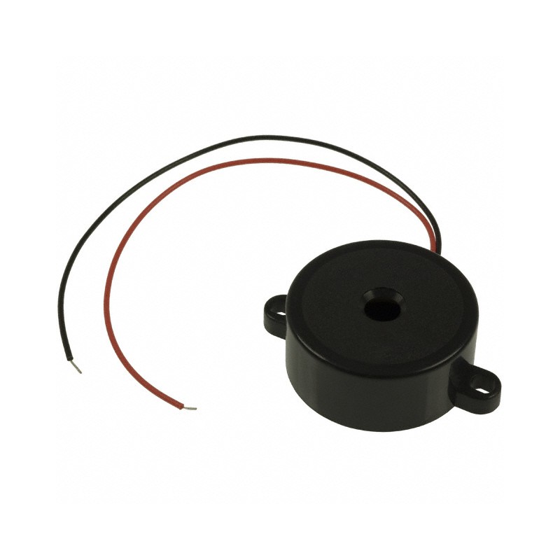1 pcs : CEP-2260A - Buzzers Indicator, Internally Driven Piezo 12 V 10mA 3.5kHz 93dB @ 12V, 30cm Panel Mount, Flange Wire Leads