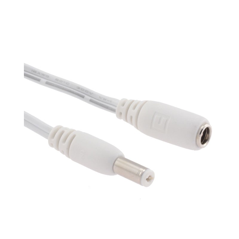1 pcs : 10-01248 - Cable Assembly 2.1mm ID, 5.5mm OD Jack to Plug Flat 6.0' (1.83m)
