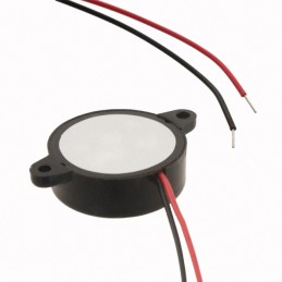 1 pcs : CPE-220 - Buzzers Indicator, Internally Driven Piezo 12 V 10mA 2.7kHz 76dB @ 12V, 30cm Panel Mount, Flange Wire Leads