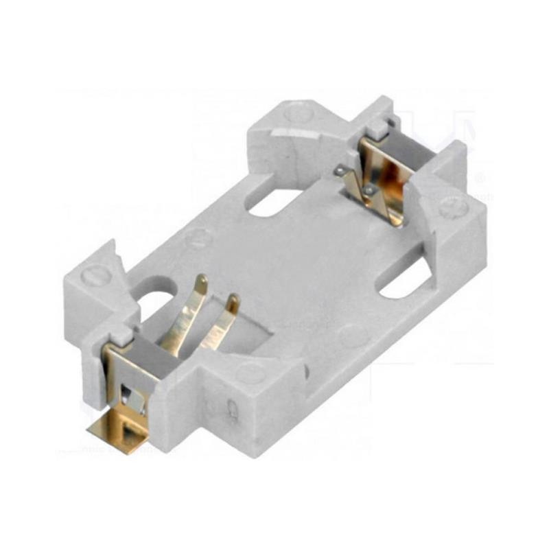 1 pcs : A-BAT-CH-C8-EA-GSR3 - Battery Holder (Open) Coin, 20.0mm 1 Cell SMD (SMT) Tab