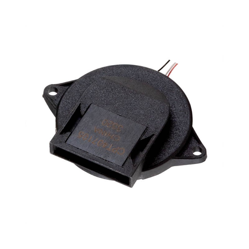 1 pcs : CPT-407-105-L60 - Buzzers Transducer, Externally Driven Piezo 14 V 45mA 3.2kHz 105dB @ 14V, 30cm Panel Mount, Flange Wir