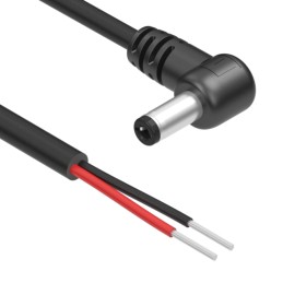 1 pcs : 10-02225 - Cable Assembly 2.1mm ID, 5.5mm OD Plug, Right Angle to Wire Leads Round 6.0' (1.83m)