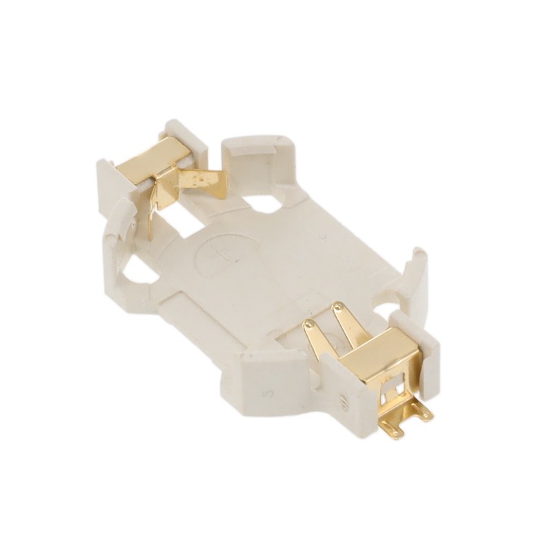 1 pcs : BH-27A-5-G-WT - Battery Holder (Open) Coin, 20.0mm 1 Cell SMD (SMT) Tab