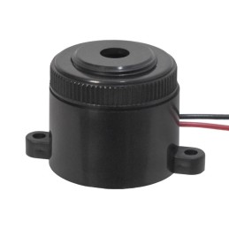 1 pcs : CPI-2825S-85PM - Buzzers Indicator, Internally Driven Piezo 12 V 10mA 3.5kHz 85dB @ 12V, 30cm Panel Mount, Flange Wire L