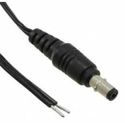 1 pcs : CA-2223 - Cable Assembly 2.5mm ID, 5.5mm OD Plug to Wire Leads Flat 6.0' (1.83m)