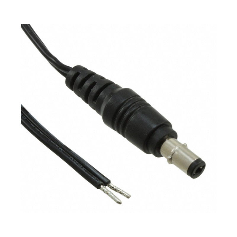 1 pcs : CA-2223 - Cable Assembly 2.5mm ID, 5.5mm OD Plug to Wire Leads Flat 6.0' (1.83m)