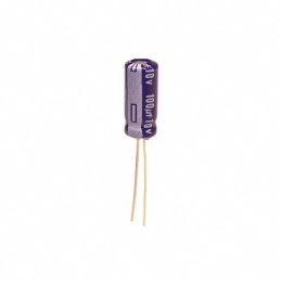1 pcs : ECA-1AM101 - CAP ALUM 100UF 20% 10V RADIAL