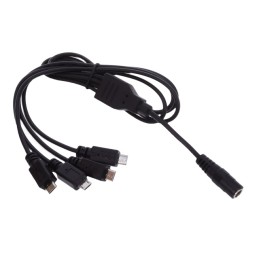 1 pcs : CMB11850M5MICB4(R) - Cable Assembly Barrel Jack - 2.1mm ID, 5.5mm OD to USB Micro B Male Plug (4) 1.64' (500.0mm)