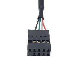 1 pcs : MSP-MINI9P - Cable Assembly Rectangular 09 pos Socket to Mini B Male, Right Angle 2.00' (609.6mm)