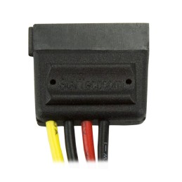 1 pcs : SATAPOWADAP - Cable Assembly Rectangular 04 pos Plug to SATA 15 pos Female 0.50' (152.4mm)