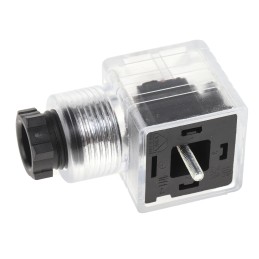 5 pcs - RS PRO 2P+E DIN 43650 A, Female Solenoid Valve Connector with Indicator Light, 24 V dc Voltage