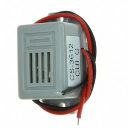 1 pcs : CS-3612 - Buzzers Indicator, Internally Driven Magnetic 12 V 35mA 82dB @ 12V, 30cm Panel Mount, Flange Wire Leads