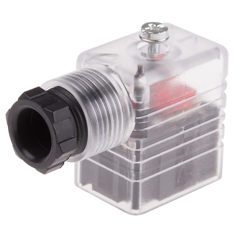 5 pcs - RS PRO 2P+E DIN 43650 B, Female Solenoid Valve Connector with Indicator Light, 48 V dc Voltage