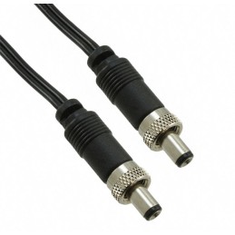 1 pcs : 10-00118 - Cable Assembly 2.5mm ID, 5.5mm OD Plug, Thread Lock, to Plug, Thread Lock Flat 6.6' (2.00m)