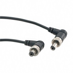 1 pcs : 10-00121 - Cable Assembly 2.5mm ID, 5.5mm OD Plug, Right Angle, Thread Lock, to Plug, Right Angle, Thread Lock Round 6.6